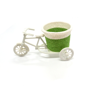 Bicicleta decor cos verde