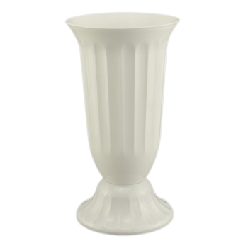 Vaza podea 15x29 cm alb perlat